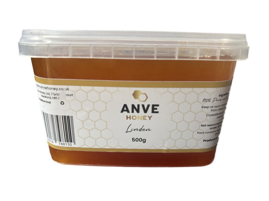 100% Real Raw Pure Organic Linden Honey 500G Tub. Brand New Harvest.